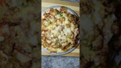 Airfryer Pizza Burger Recipe #pizza #burger  #homemade #airfryer #shorts