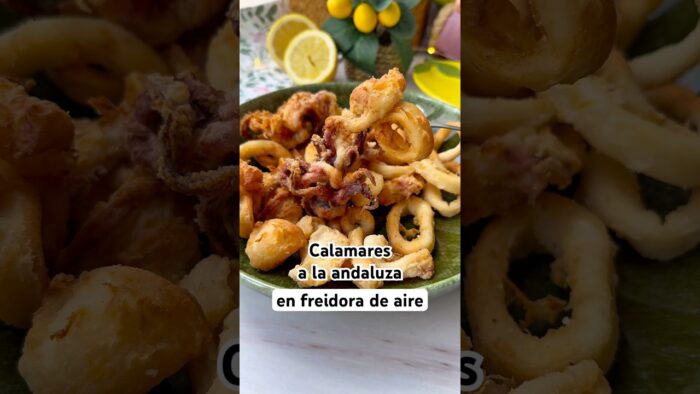 ✨CALAMARES a la ANDALUZA en #AIRFRYER #freidoradeaire #recetasfaciles #recetassaludables #recetas