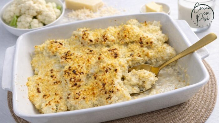 COLIFLOR CON BECHAMEL en Thermomix TM7: ¡¡el truco que siempre sale bien!!