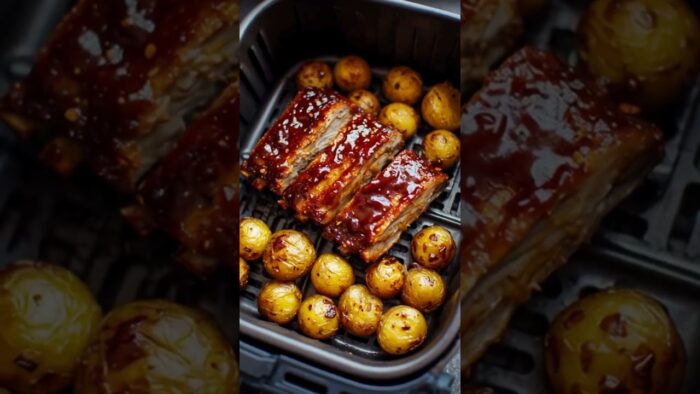 🔥COSTILLAS BBQ EN AIRFRYER : ¡Jugosas, tiernas y listas en minutos! 💥💯