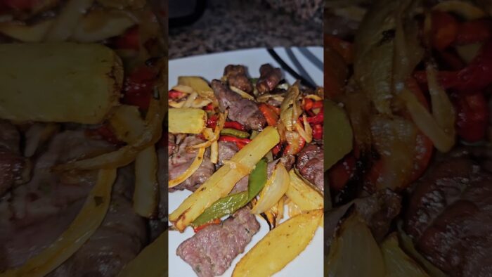 Carne Salteada con vegetales en Freidora de Aire #airfryer #cocinafacil #airfryerlovers #recetafacil
