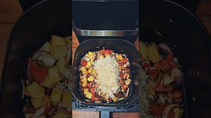 Chana Pulao In Airfryer #shortsvideo #shorts #recipe #reels #cooking #chanapulao