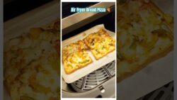 Cheesy Bread Pizza in Air Fryer Recipe | #shorts #airfryer #airfryerrecipes #trending