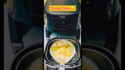 Cheesy pasta In Air Fryer ✨#airfryerrecipes #healthybreakefast #breakast #recipe