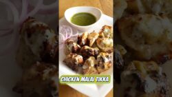 Chicken Malai Tikka in Air Fryer | Creamy & Juicy Chicken Recipe 🔥 #shorts #food  #shortvid ...