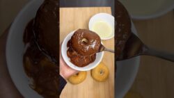 Chocolate Vada😂 Donuts In Air fryer. #cooking #food #dessert #recipe #ytshorts #shorts