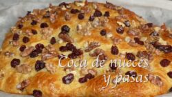 Coca de Nueces y Pasas con Thermomix – Receta Esponjosa y Fácil