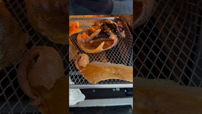 Cortezas caseras de jamón en airfryer, ¡receta!