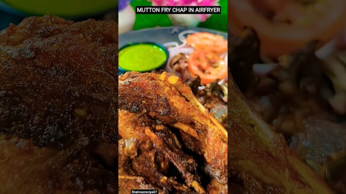 Crispy Mutton Chaap Without Deep Frying | Air Fryer Recipe#shorts #ytshort #shahnazrecipe07