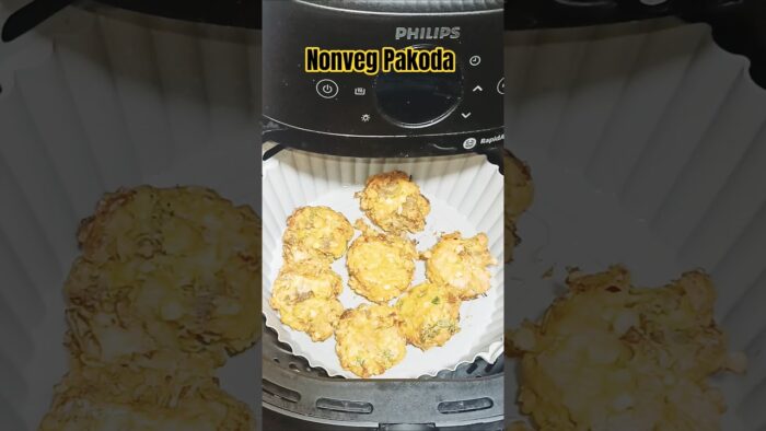 Crispy Onion & Nonveg Pakoda recipe in Airfryer ll#shorts #recipe #food #trending #airfryer