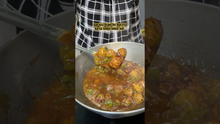 Don’t Try This Viral Manchurian Recipe In Air Fryer #viral #cookingvlog #ytshorts