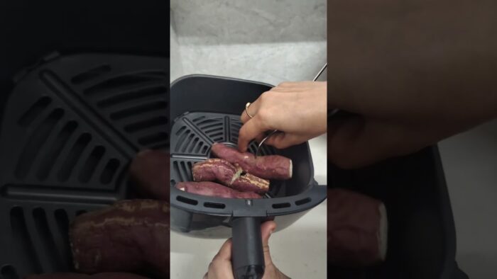 Easy and healthy air fryer recipe #airfryerrecipes #sweetpotatorecipes #sweetpotato #airfryersnacks