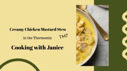 Estofado de pollo cremoso con mostaza en la Thermomix (TM7) – Cocinando con Janice