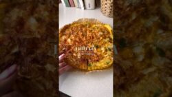 Frittata de verduras 💫 idea de cena saludable #receta #quedeliciarecetas #frittata #cenasaludable