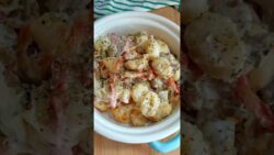 Gnocchis con 🥓 & 🍄‍🟫 en #airfryer #freidoradeaire #viral #gnocchis #bacon #fyp #recetas