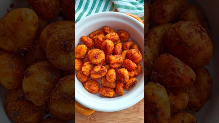 Gnochis como Guarnición en #airfryer #freidoradeaire #gnocchi #viral #food #fyp #recetas