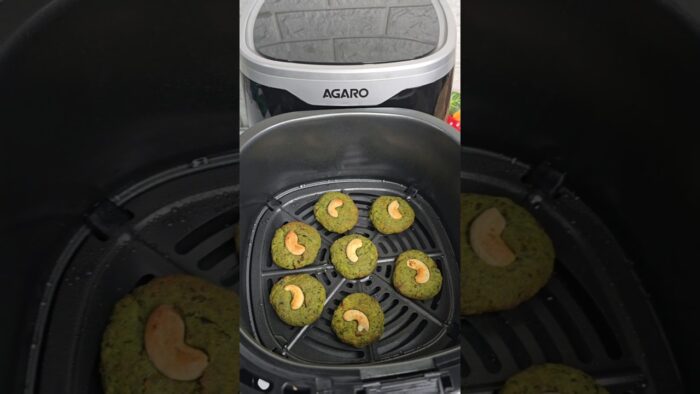 Hara Bhara kebab in Airfryer😋💚 #honeykirasoise #airfryermagic #airfryerrecipes #spottedonshorts