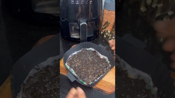Healthy High Protein Chocolate Dryfruits Snacks Recipe in Air Fryer😋