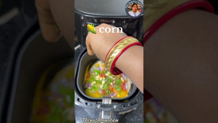 High Protein Breakfast Recipe in Air Fryer👌 #viralairfryerrecipe #healthyhabits #trending #ytviral