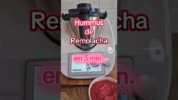 Hummus de remolacha LISTO EN 5 MIN.#thermomix #recetasthermonix #cookidoo #hummus #recetasfaciles