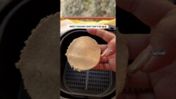 I Made Cheeni Ka Paratha Without Dough 😳 | 3 Ingredient Airfryer Sweet Snack 🔥 #ytshorts #trending