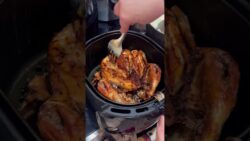 Ingredientes que use para asar el pollo en la freidora de aire? #reels #cooking #food #foodie #viral