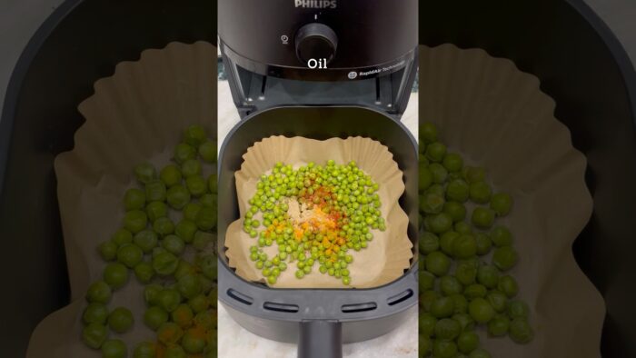 Masala peas 🫛 in air fryer #shorts #trending #cooking #recipe #foodie #ytstudioes