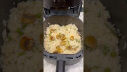 Matar Mushroom Pulao in Air Fryer #shorts #food #ytstudioes #trending #airfryer #easyrecipe