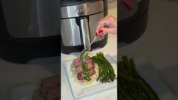 Medium-Rare Air Fryer Steak! #steak #airfryersteak #easyrecipe #recipe