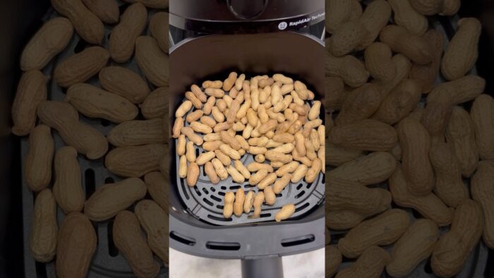 Mungfali roasted in air fryer #shorts #airfryer #recipe #trending #peanut #foodie #easyrecipe