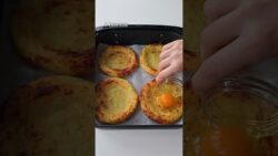 NIDEOS DE PATATA Y QUESO CON HUEVO #recetas