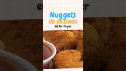 Nuggets de pescado en freidora de aire. Crujientes y sin aceite extra ✨🐟