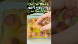 Oil Free No Maida Wheat Gulab jamun recipe #gulabjamun #airfryerrecipes #youtubeshorts #foodie #food