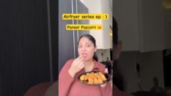 Paneer popcorn #minivlog #trending #airfryerrecipes #paneer  #cooking #easyrecipe #cabincrew #shorts