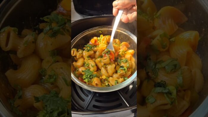 Pasta in Air fryer #pasta #airfryer #airfryerrecipes #shortsviral #shorts #shortsfeed #yt
