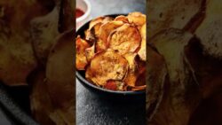 Perfectly crispy sweet potato chips #airfryer #cooking #recipe