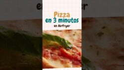 🍕 Pizza en freidora de aire en 3 minutos ⚡