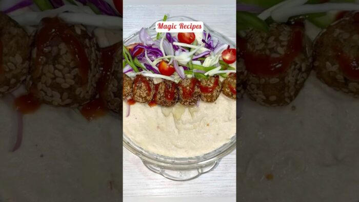 Protein Packed Crunchy Falafel #shorts #ytshorts #magicrecipes Recipe given in description box
