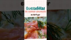 🌮🐟 Quesadillas de salmón ahumado en freidora de aire