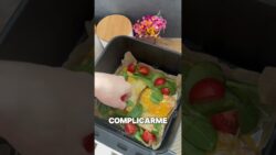 Receta de DESAYUNO ALTO EN PROTEINAS EN LA FREIDORA DE AIRE #shorts