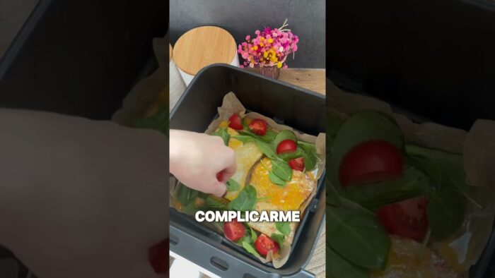 Receta de DESAYUNO ALTO EN PROTEINAS EN LA FREIDORA DE AIRE #shorts
