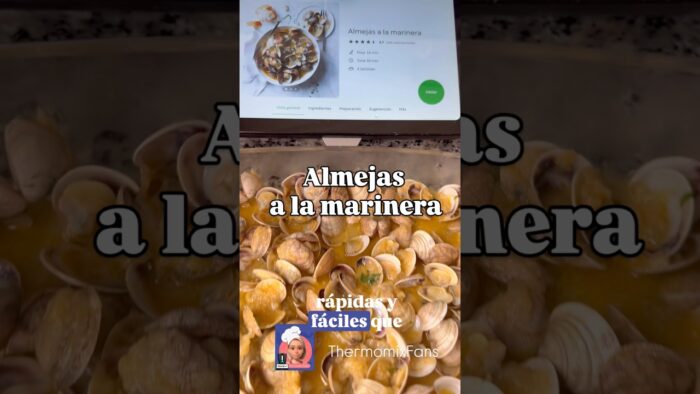 Receta de almejas a la marinera en Thermomix, muy fácil y rápido!
