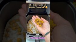“Zero Oil” Crunchy Masala Peanuts in AirFryer🥜😋 || AirFryer Recipe || Evening Snacks #ytshorts