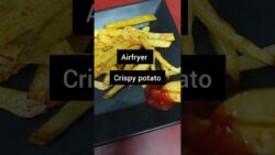 airfryer oil free crispy potato#food #recipe #healthy #cooking #ytshorts @henaskitchen2024
