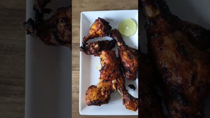 airfryer tandoori chicken recipe 🥰 #youtubeshorts #shortsfeed #tandoorichicken #cockingvlog