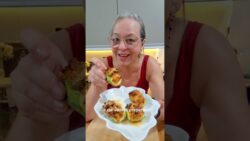 barquinha de abobrinha recheada na Airfryer! Uma delícia 😋
