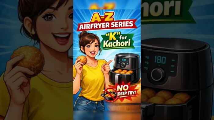khasta kachori | A-Z series #shorts #youtubeshorts #trending #viral #recipe #food #airfryer #youtube