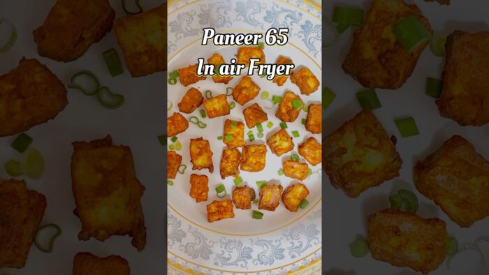 paneer 65 In Air Fryer 😍|#shorts #recipe #airfryerrecipes