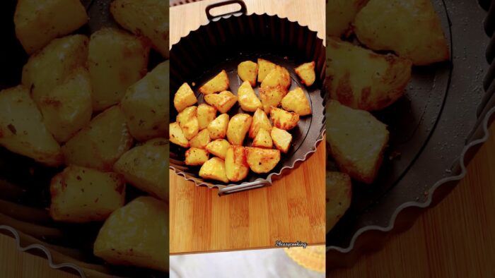 ￼ Home-made Air Fryer Crispy ￼Potato recipe #Air fryer#￼ Snacks#crispy potato@24easycooking