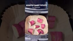 12 Min Roasted Sweet Potato in Air Fryer 🍠 | Healthy Snack Recipe